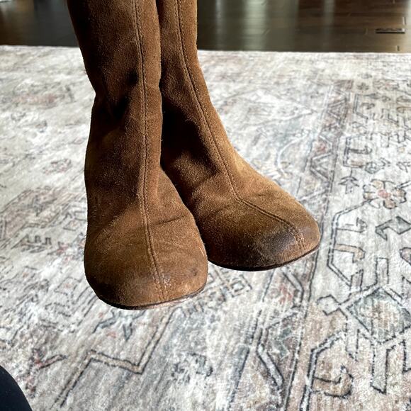 Free People Cecile Calf Booties Brown Suede Leather Classic Boots SZ EU 36 - Picture 8 of 12